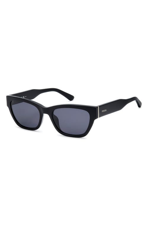 Fossil 55mm Rectangular Sunglasses In Blue