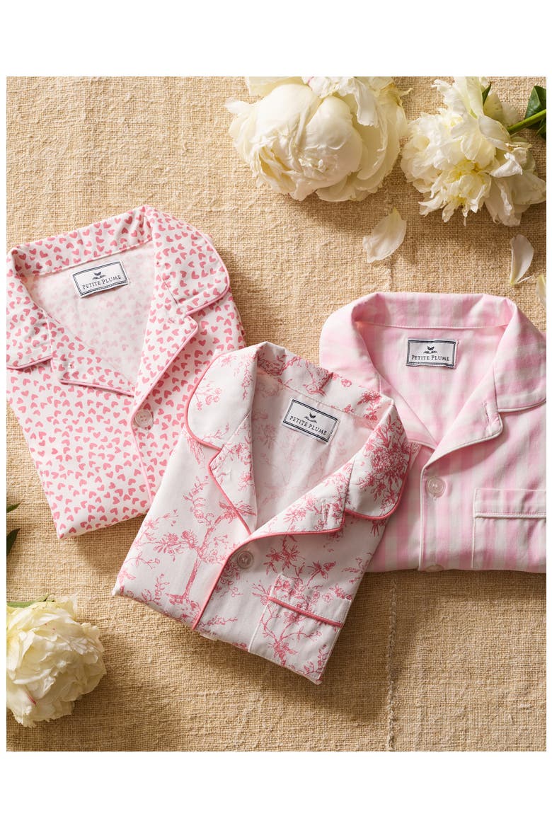 Two-Piece Cotton Blend Pajamas, Alternate, color, PINK