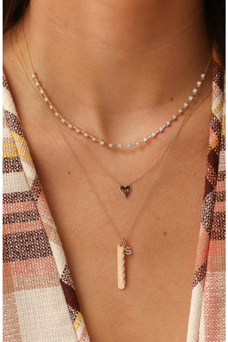 Lulu Jack Diamond Bar Pendant Necklace, Alternate, color, YELLOW GOLD
