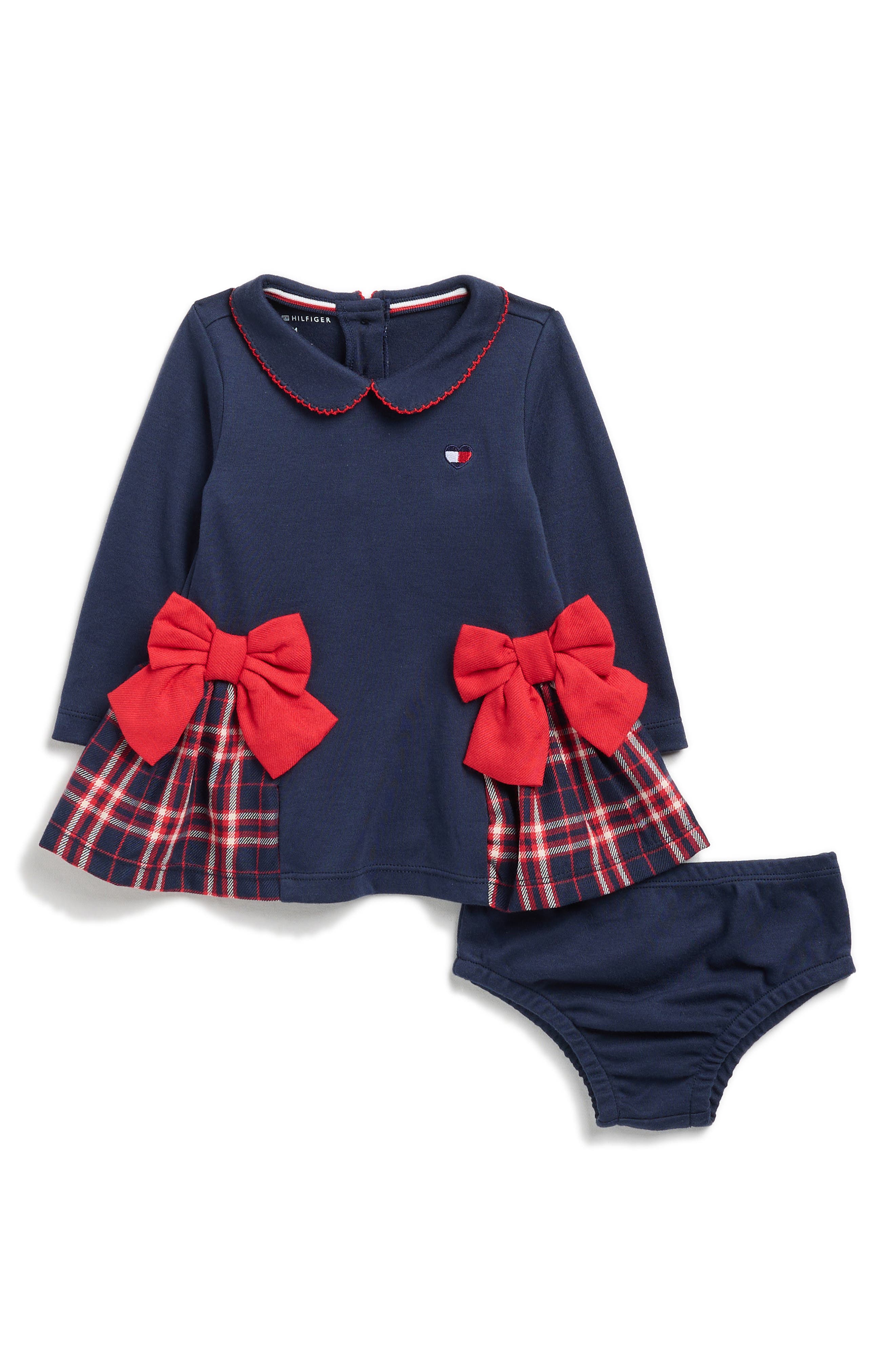 Long Sleeve Mixed Media Dress & Bloomers