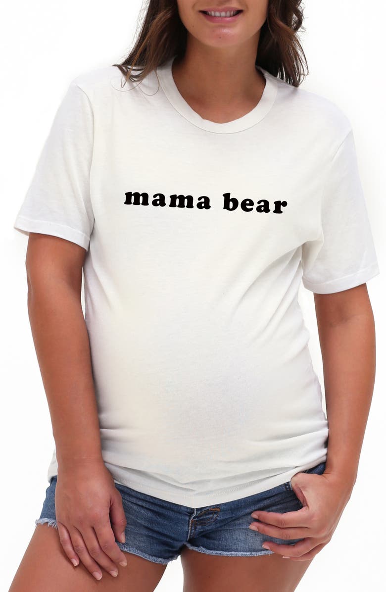 Bun Maternity Mama Bear Maternity Graphic Tee, Main, color, 