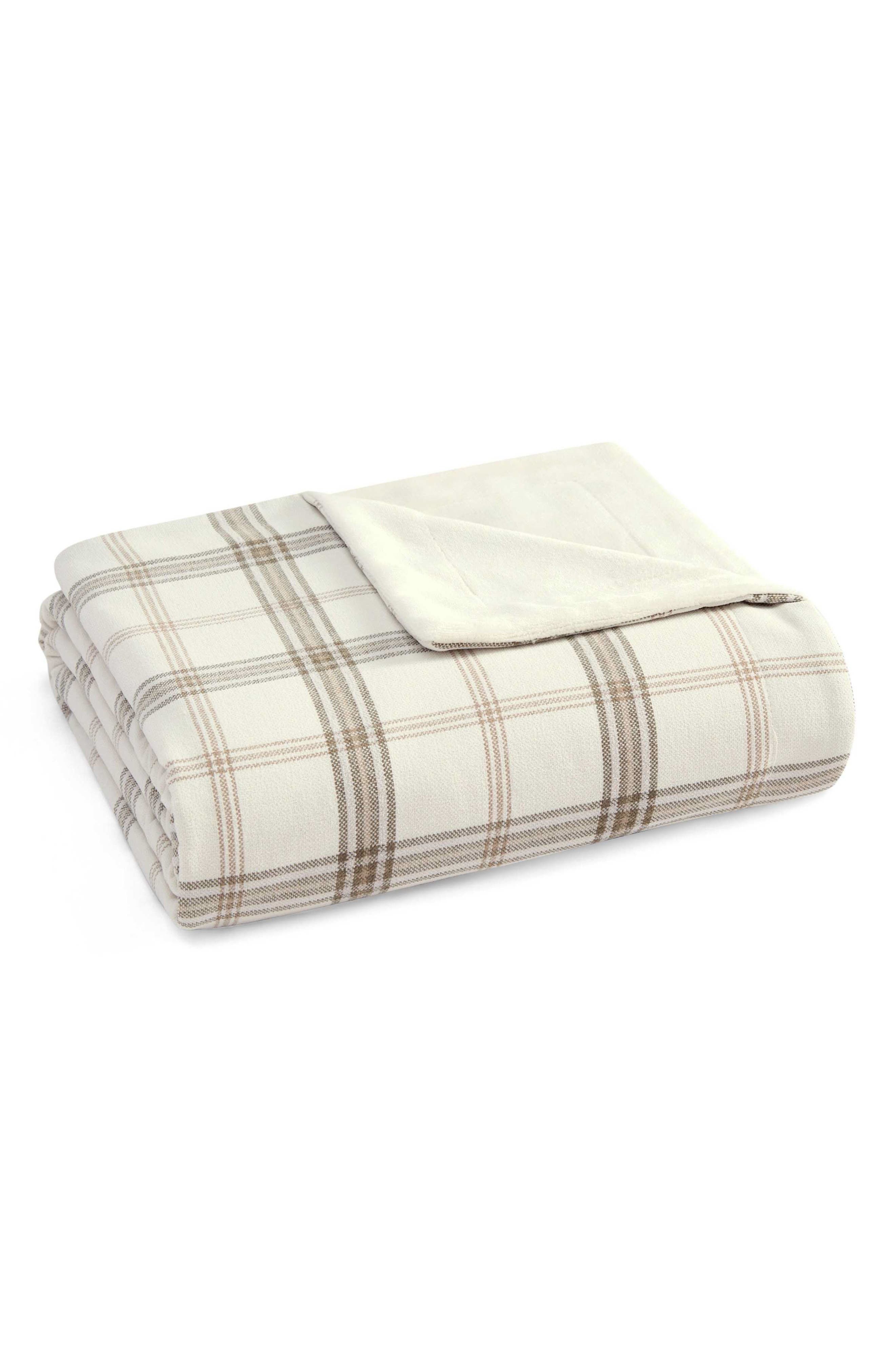 Maren Plaid Microfiber Chenille Throw Blanket