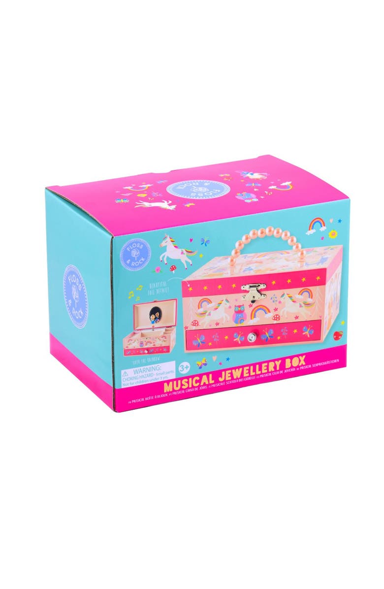 Floss & Rock Jewelry Box Woodland Plays Over Rainbow, Alternate, color, Rainbow Woodland