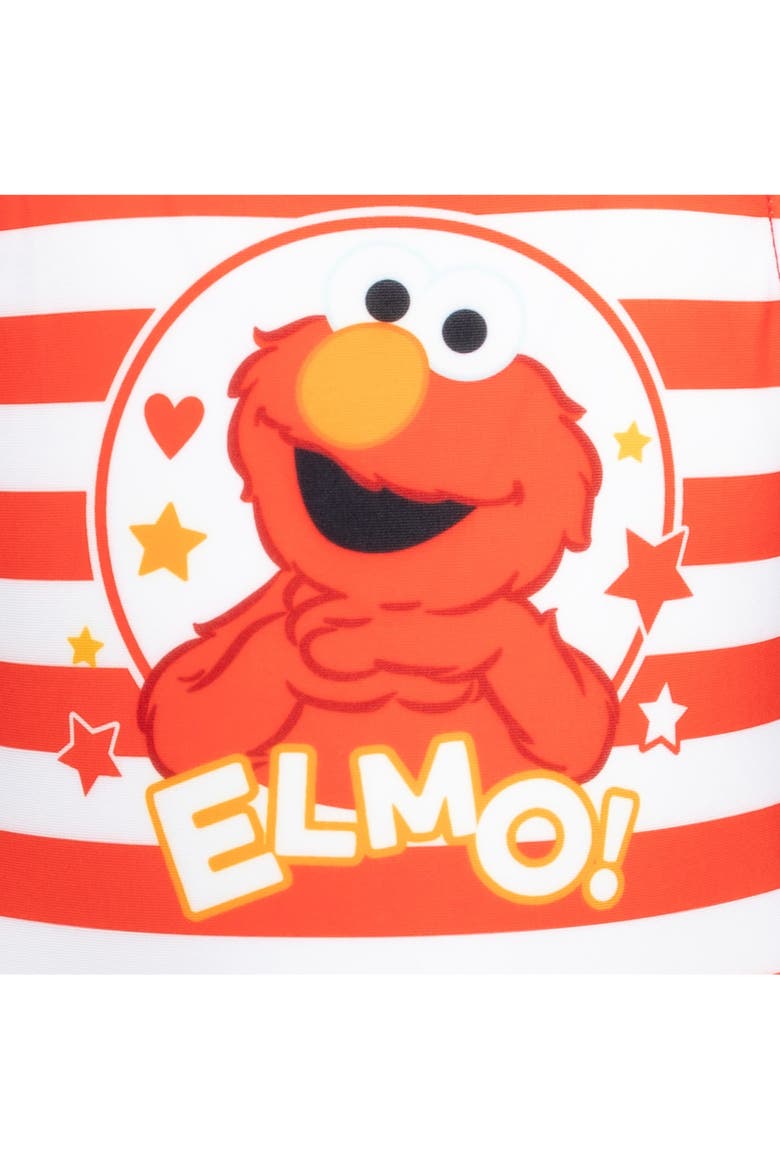 Elmo Sleeveless One-Piece Bathing Suit, Alternate, color, Elmo Red Stripe