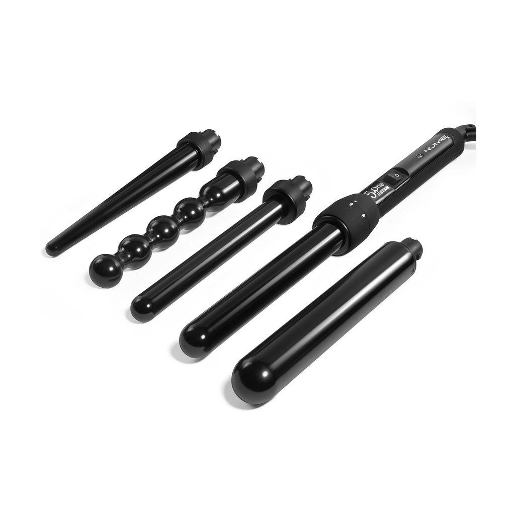 Nume Lustrum 5-in-1 Curling Wand In Black