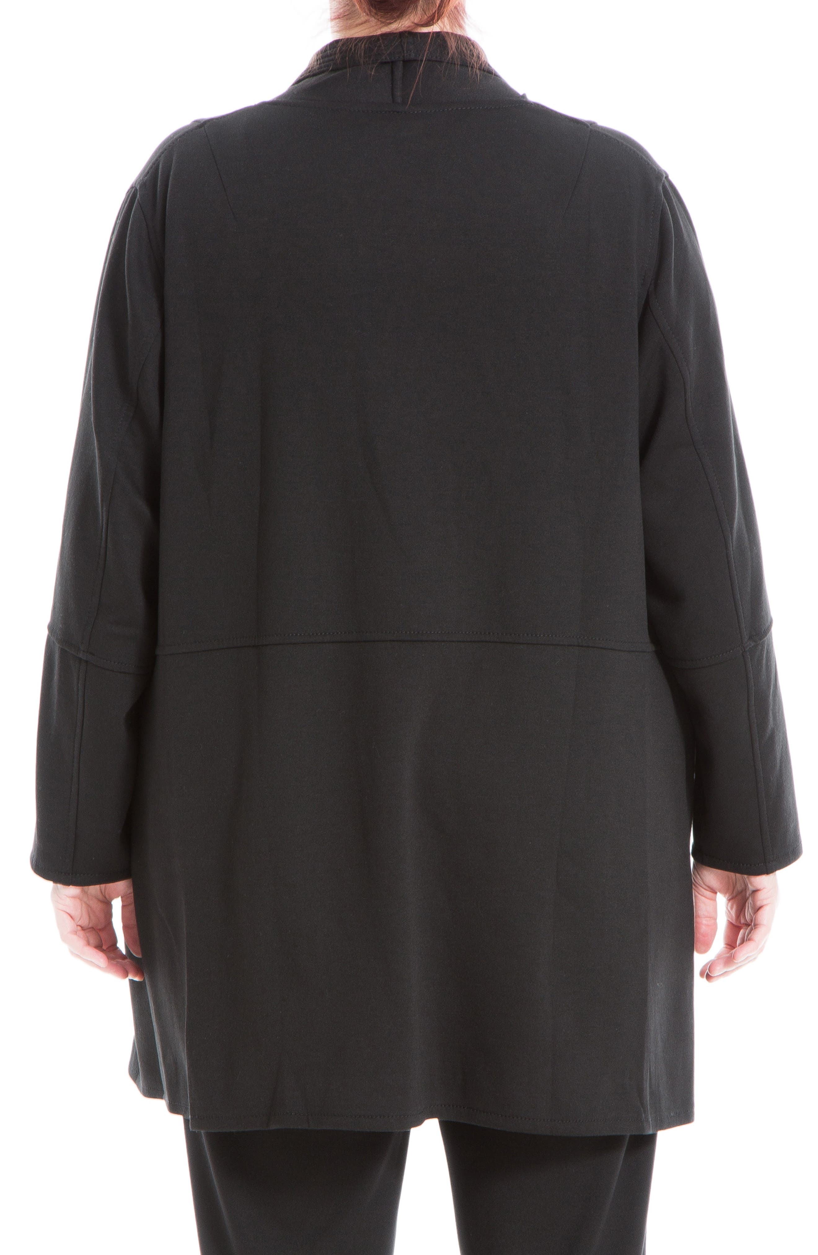 Draped Collar Scuba Jacket - image 2