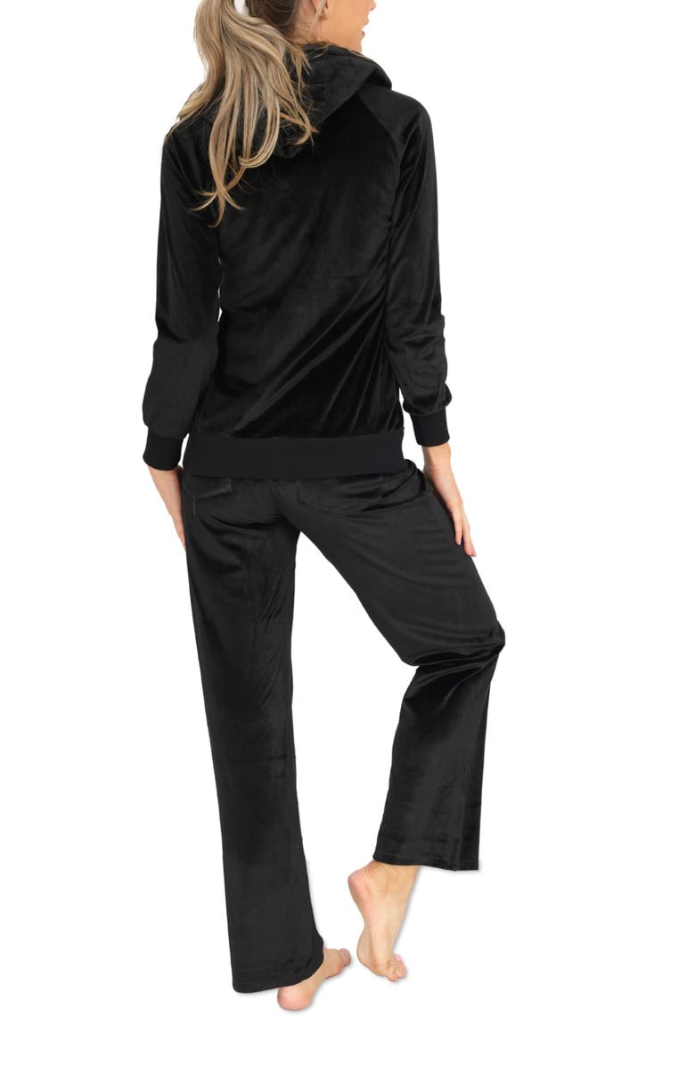 Angel Maternity Velour Maternity Jacket & Joggers Set, Alternate, color, 