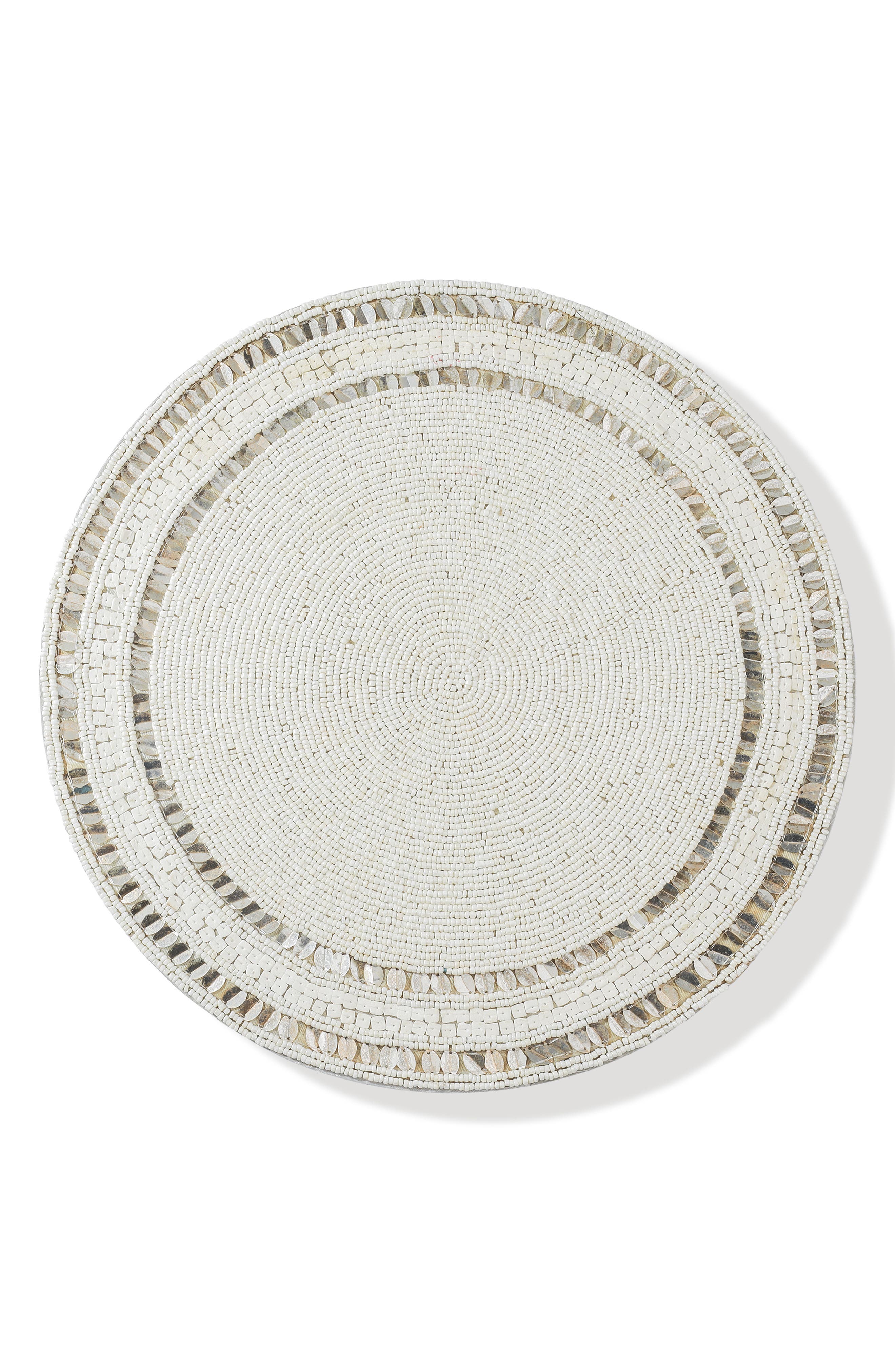 Tiramisu The Coastal Pearl Beaded Placemat