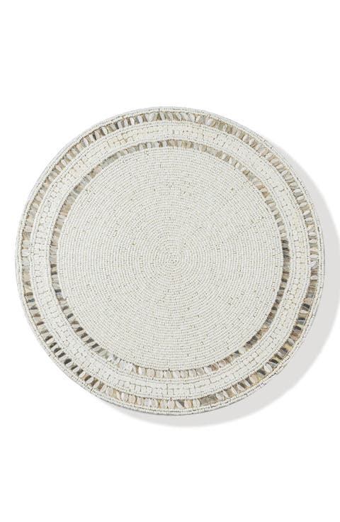 The Coastal Pearl Beaded Placemat