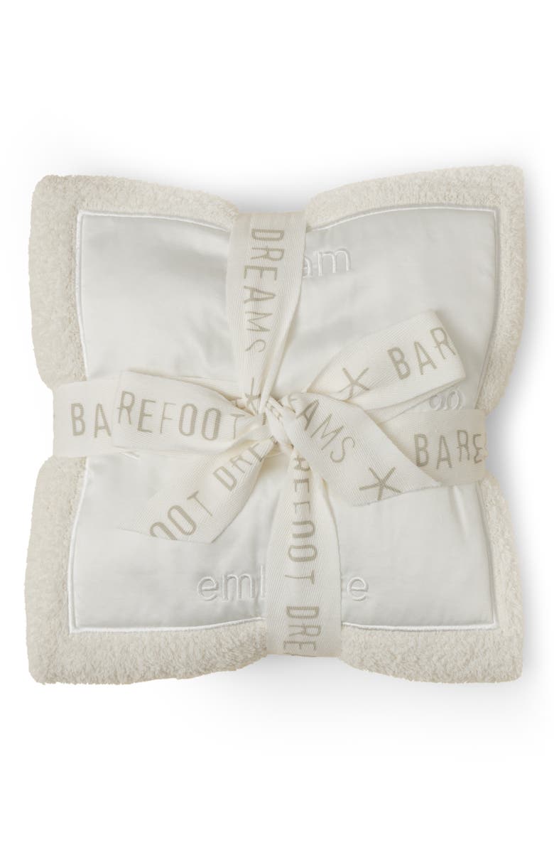 Barefoot Dreams<sup>®</sup> CozyChic<sup>®</sup> Satin Trim Receiving Blanket, Alternate, color,