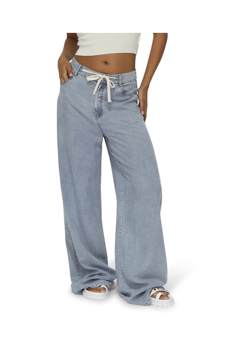 Belle & Bloom Set On You Wide Leg Pant, Alternate, color, Stonewash Blue