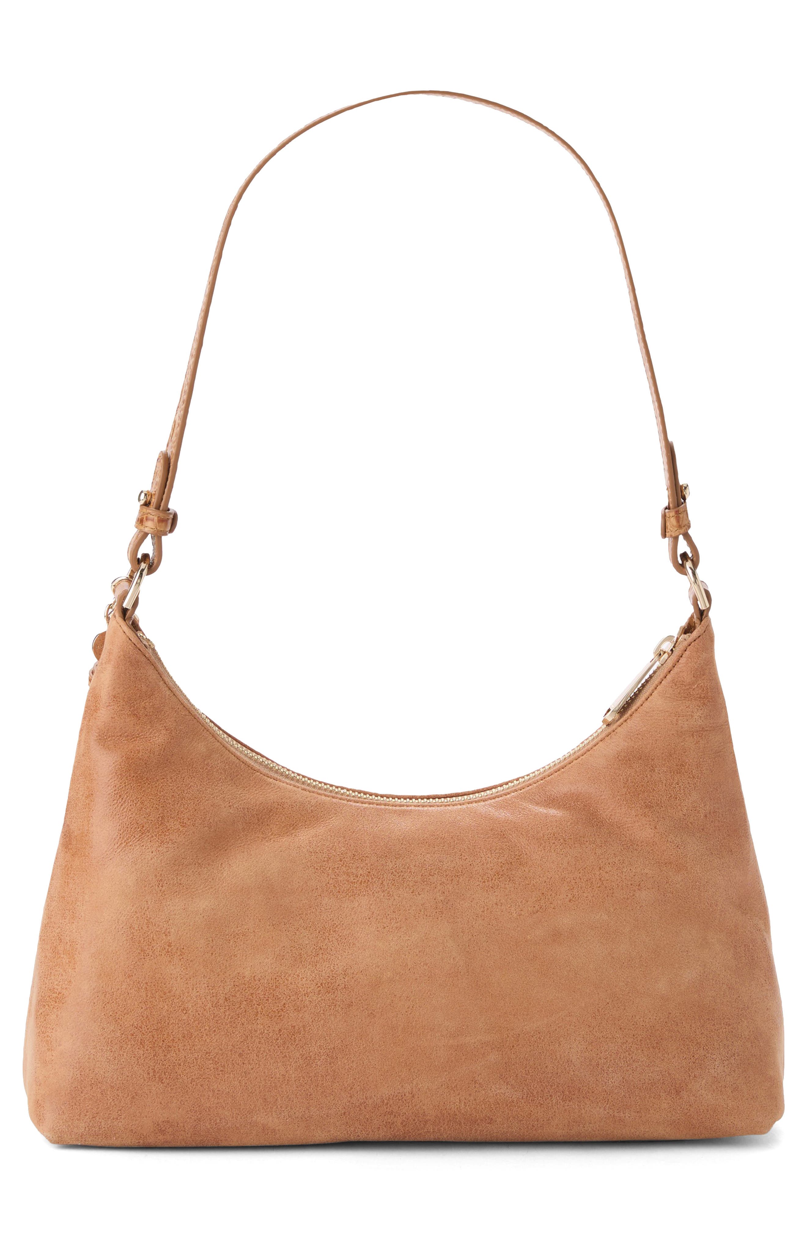 Brahmin Olivia Leather Shoulder Bag, Alternate, color, Tan