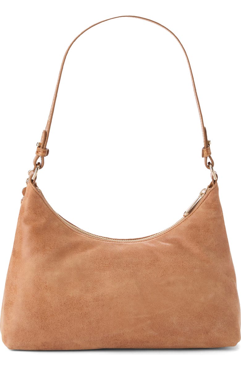 Brahmin Olivia Leather Shoulder Bag, Alternate, color, Tan