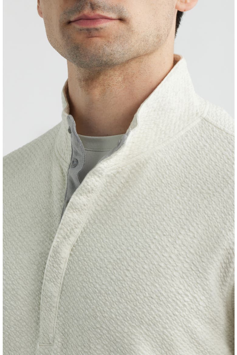 Ransel Quarter Snap Placket Pullover, Alternate, color, CREAM