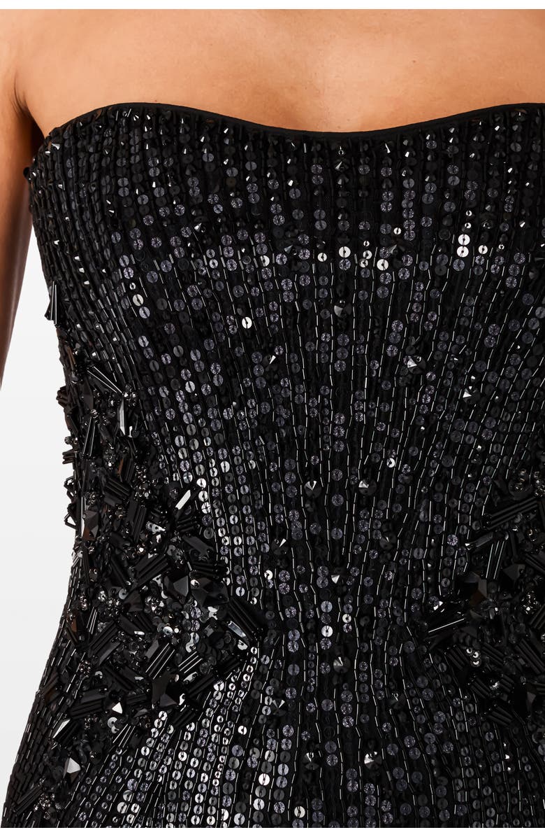 Jenny Packham Topaz Dress, Alternate, color, Liquorice