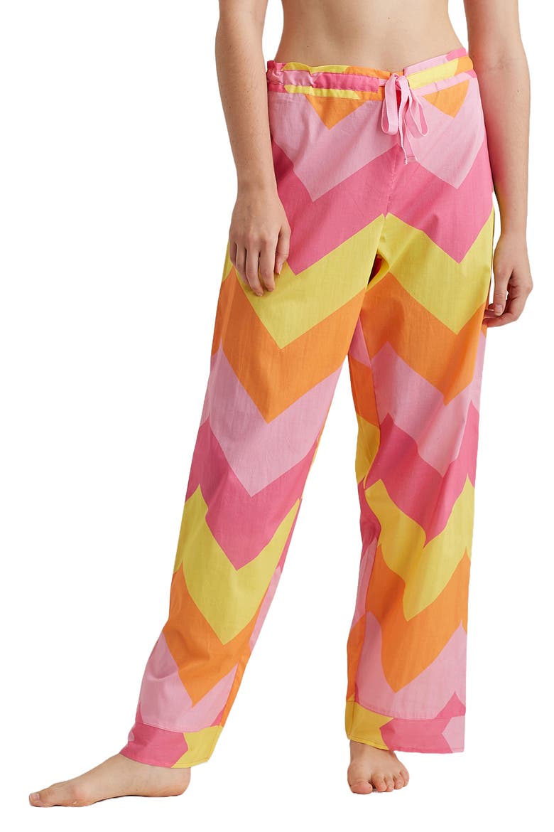 Ava Cotton Pajama Pants, Main, color, ROSE PINK