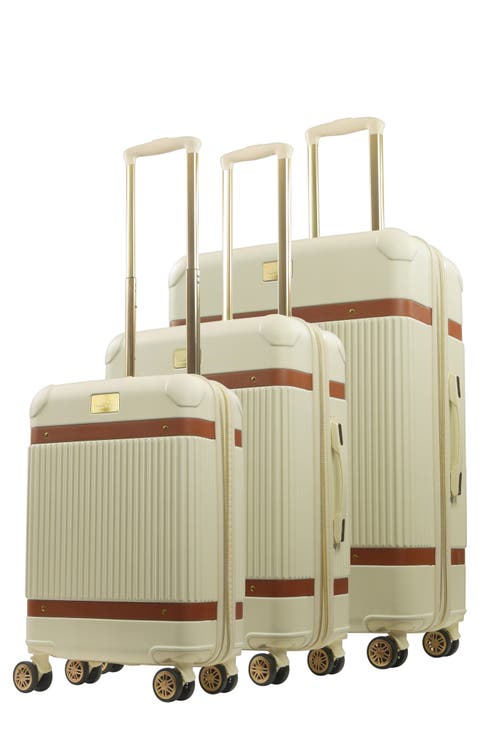 3-Piece Stripes Hard-Sided Luggage