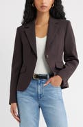 Open Edit Curator Crepe Shrunken Blazer