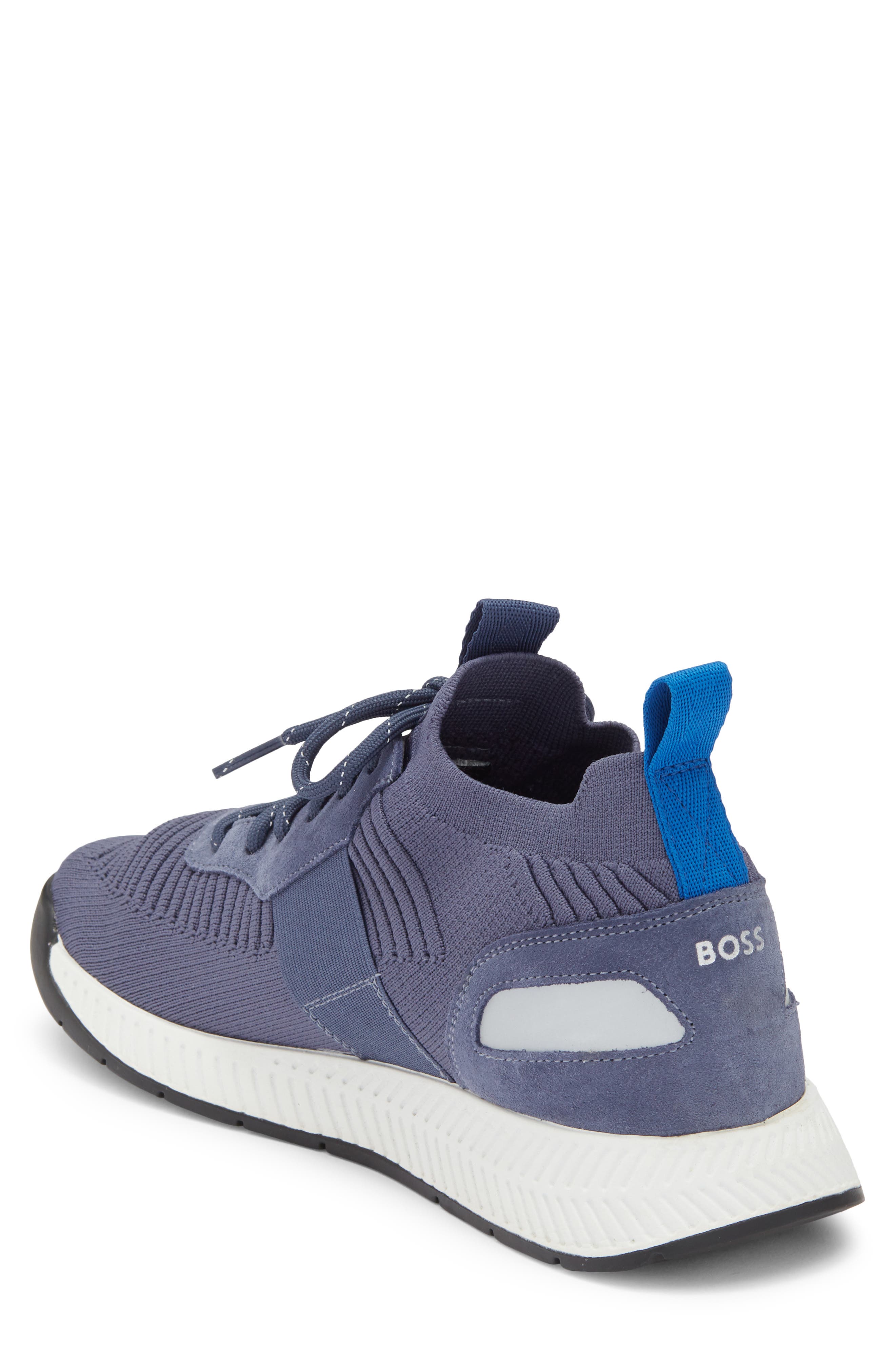 BOSS Baltimore Sneaker, Alternate, color, Blue/ White