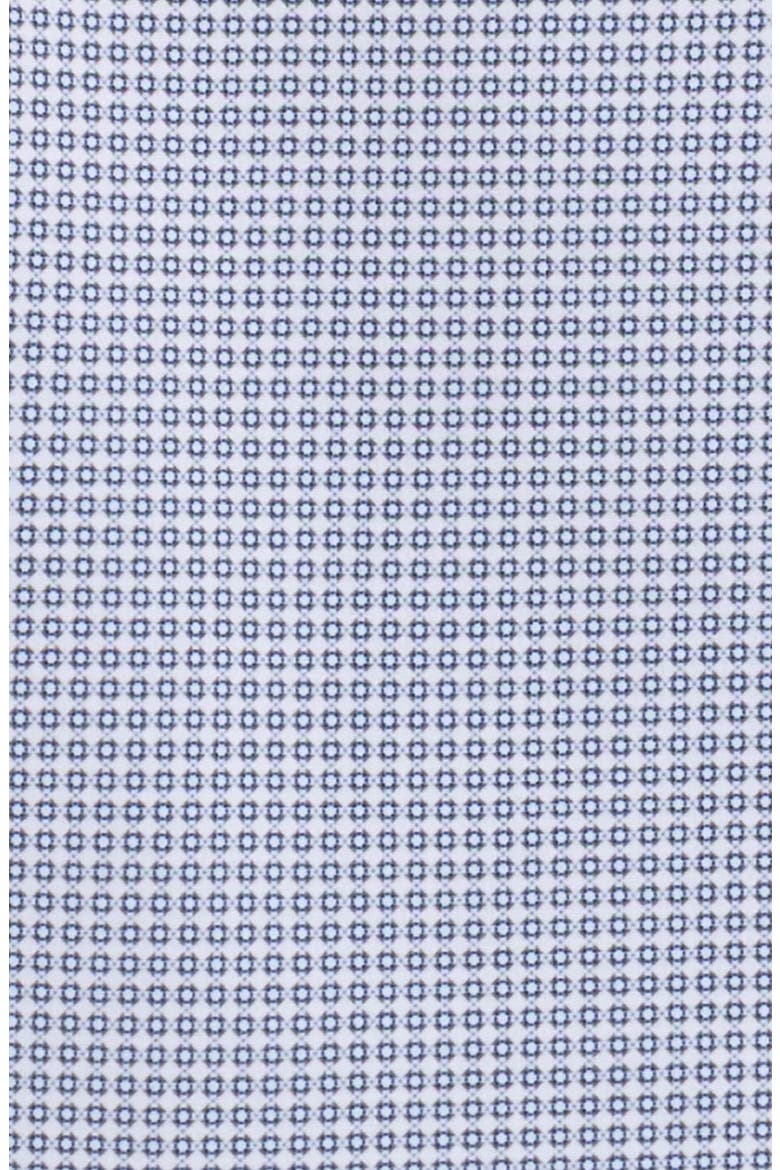 Slim Fit Circle Geo Performance Button-Up Shirt, Alternate, color, WHITE/ BLUE