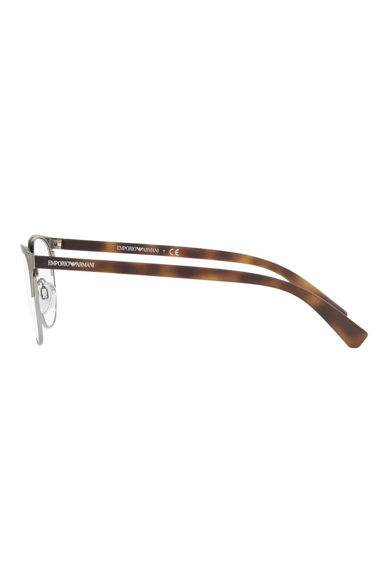 53mm Round Optical Glasses, Alternate, color, MATTE BROWN