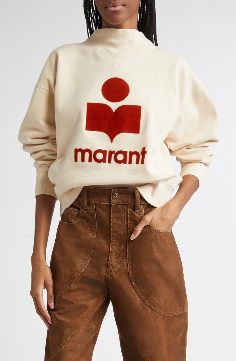 Isabel Marant Étoile Moby Logo Sweatshirt, Main, color,