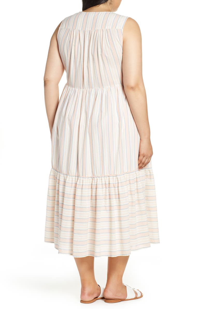 Lucky Brand Luna Button Midi Dress, Alternate, color, 