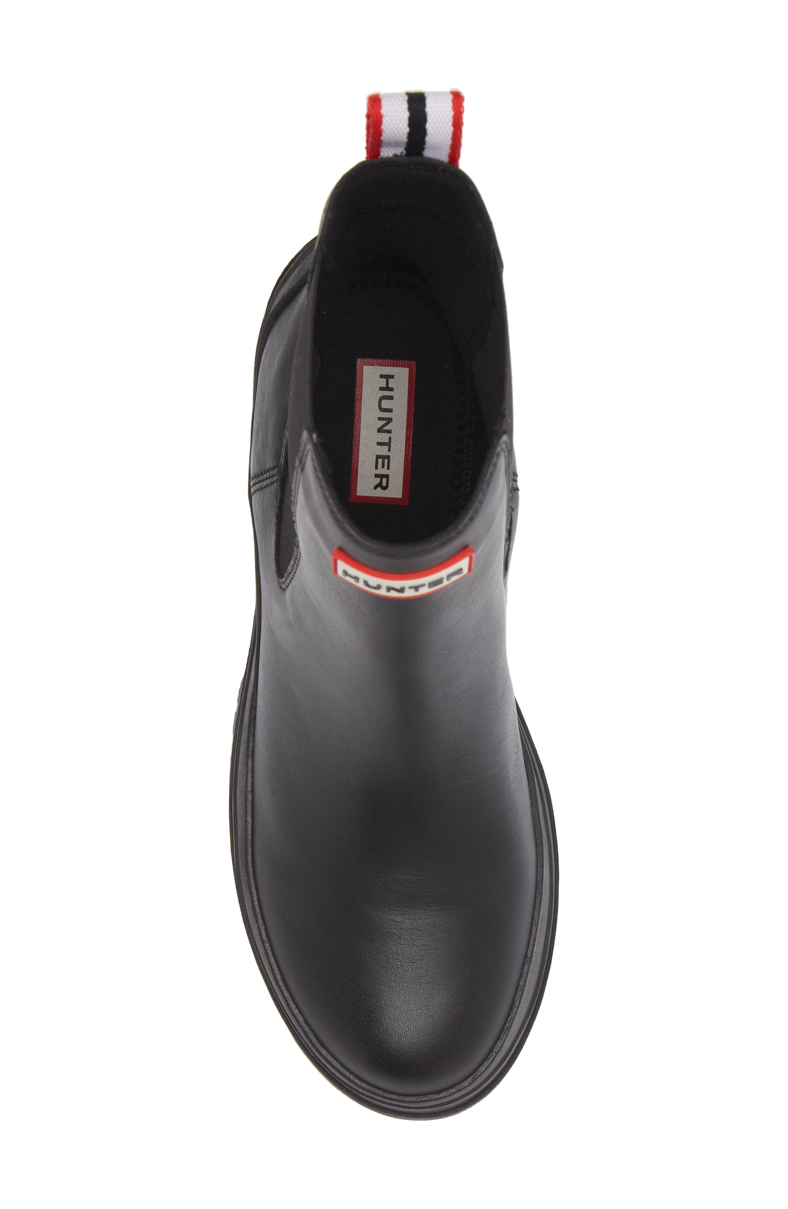 Hunter Miana Waterproof Block Heel Chelsea Boot, Alternate, color, 