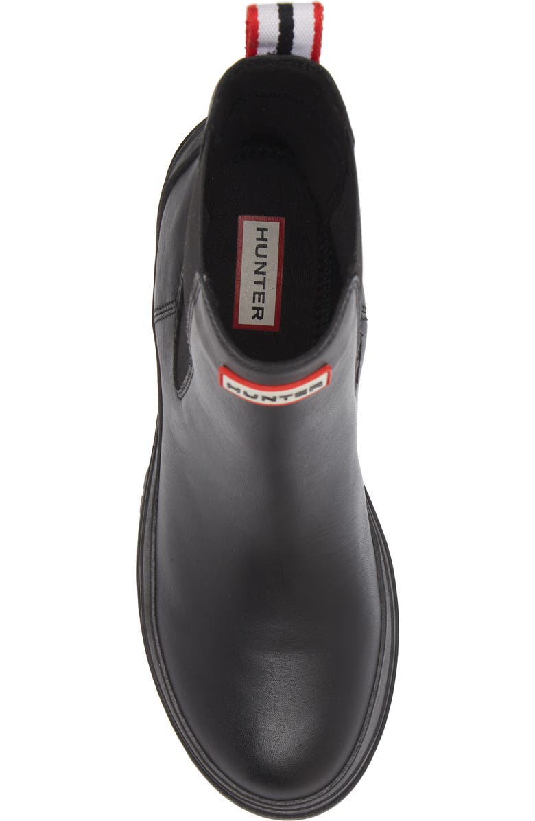Hunter Miana Waterproof Block Heel Chelsea Boot, Alternate, color,