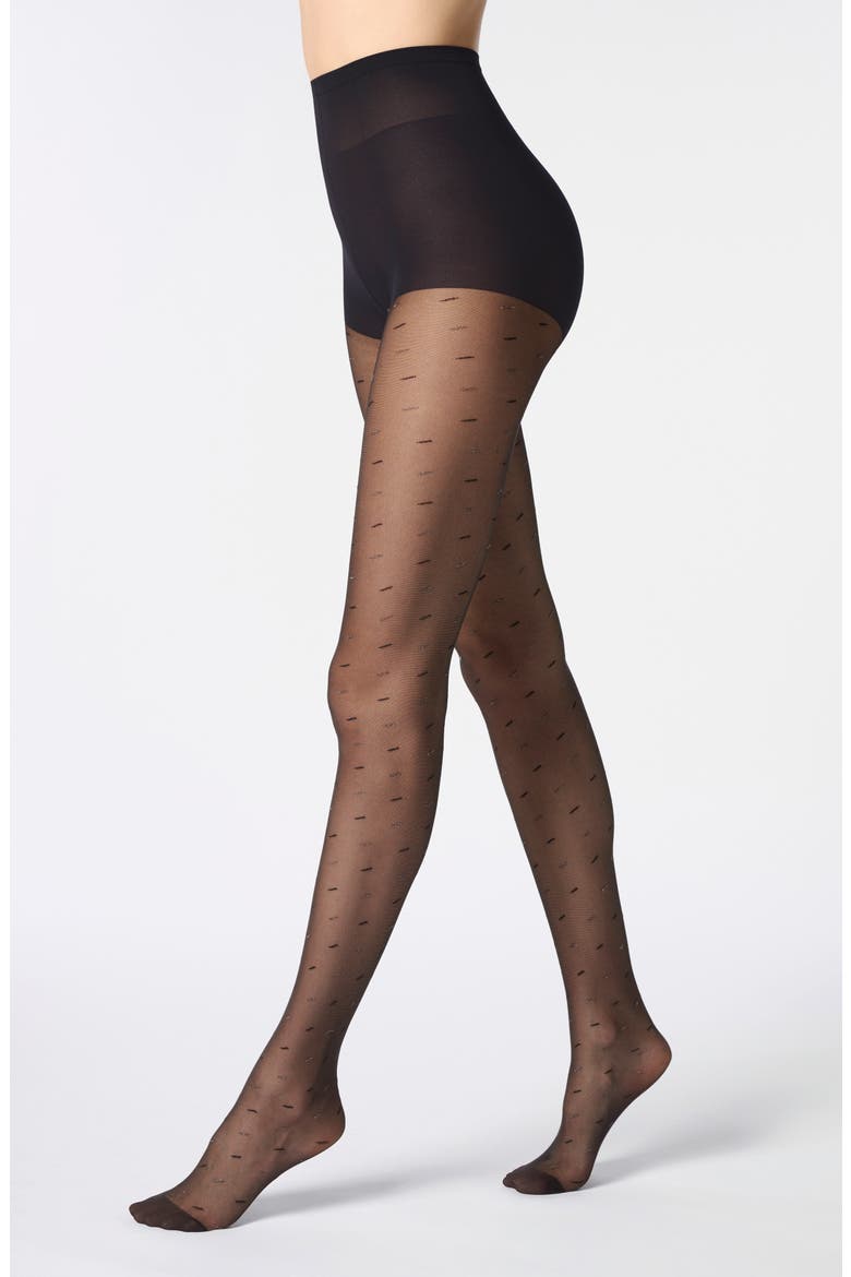 Delightful Sheer Tights, Main, color, BLACK
