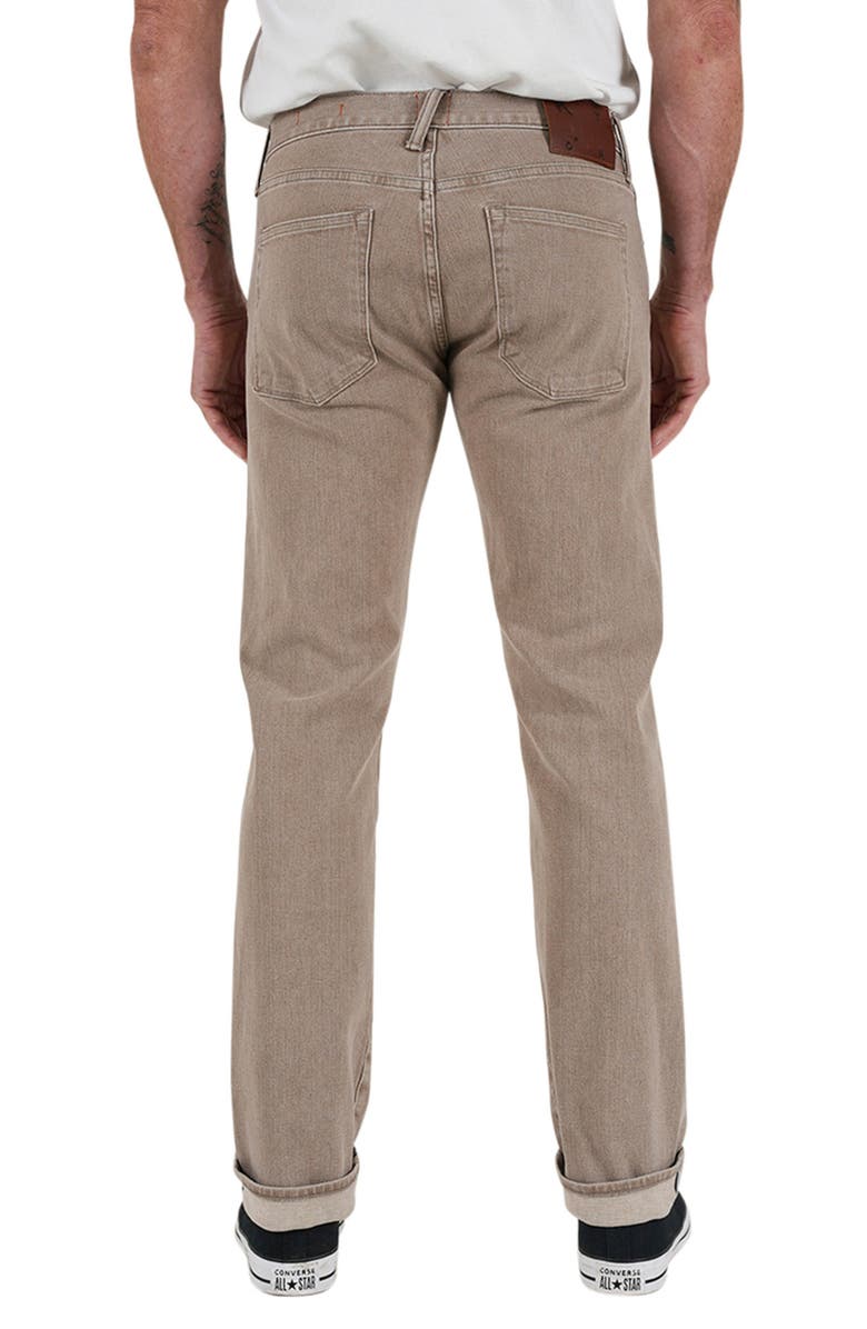 HIROSHI KATO The Hammer Straight Leg 10.5-Ounce Stretch Selvedge Jeans, Alternate, color, Dusty Brown