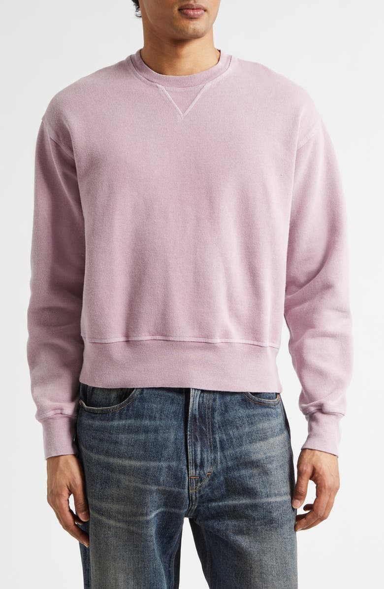 OUR LEGACY Base Fleece Sweatshirt, Main, color, Gentlemens Pink Star Fleece