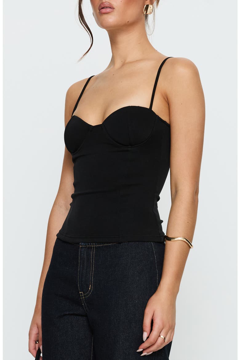 Anataza Underwire Camisole, Alternate, color, BLACK