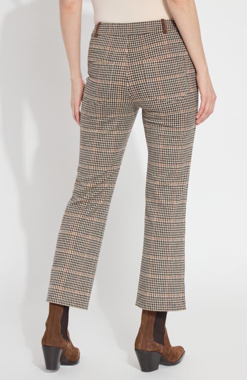 Lyssé Brushed Jacquard Baby Boot Ankle Pant In Austin Plaid