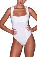Fleur Du Mal Organic Cotton Scoop Neck Bodysuit