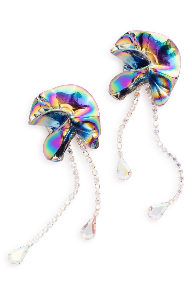 Sterling King Sylvia Crystal Drop Earrings, Alternate, color, 