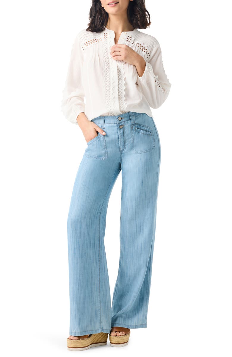 NIC+ZOE Breezy Clouds Embellished Top, Alternate, color,