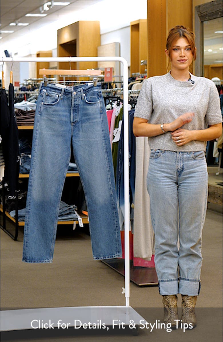 Blaine High Waist Ankle Straight Leg Jeans, sales video thumbnail
