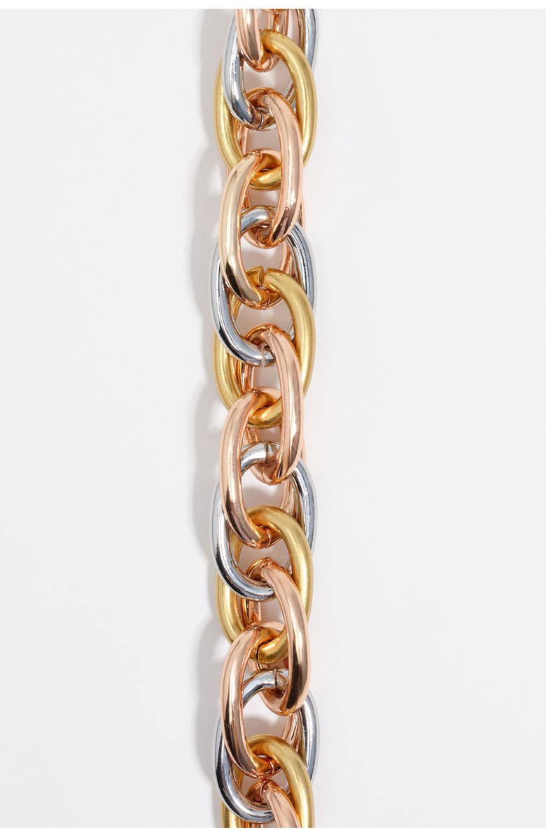 Bimba y Lola Three-Tone Chain Necklace, Alternate, color, 