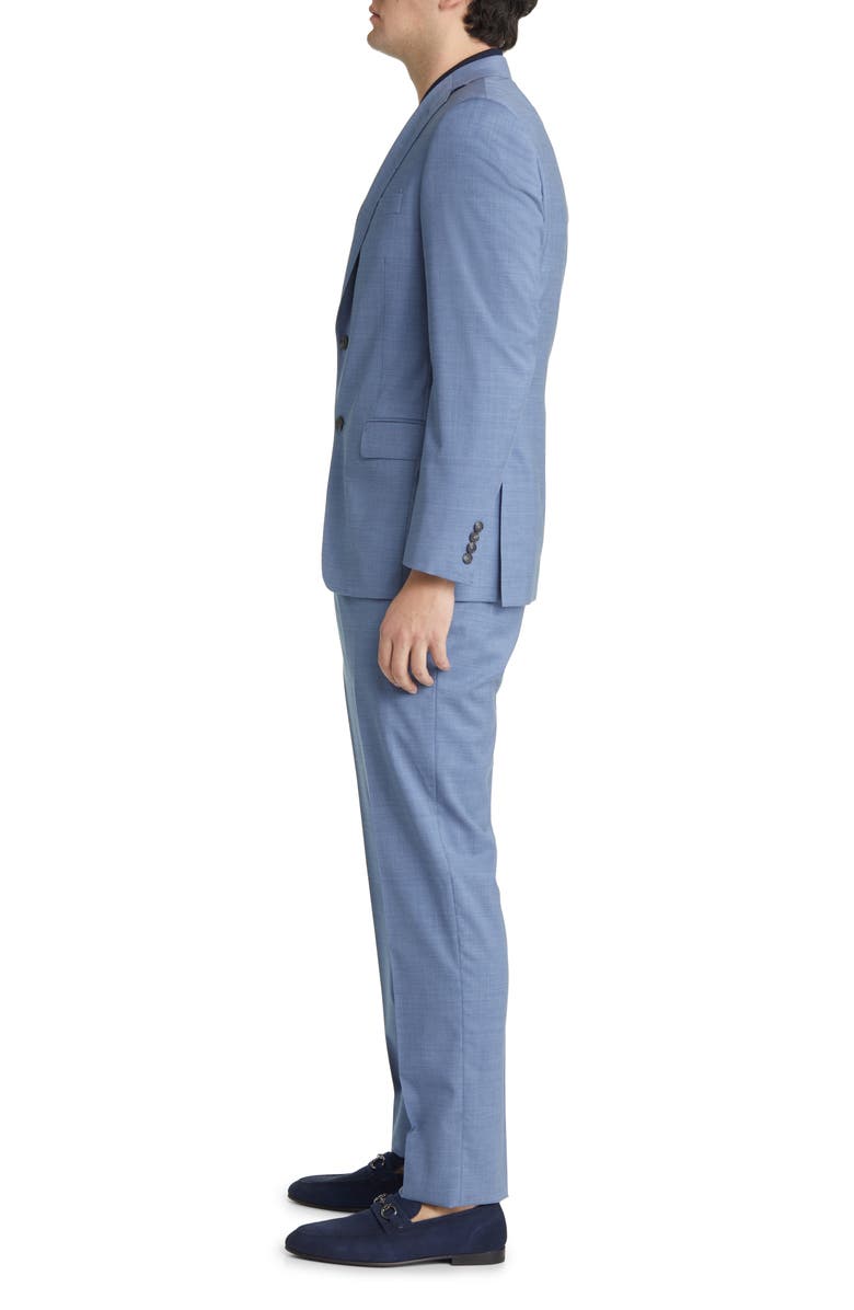 Hickey Freeman Solid Wool Suit, Alternate, color,