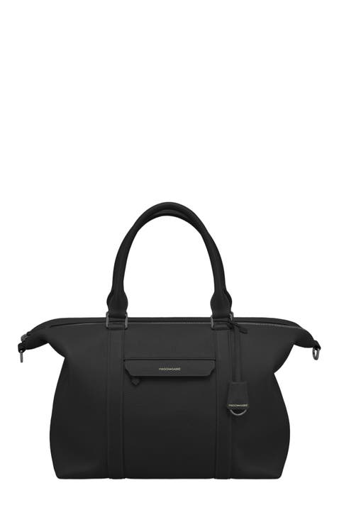 Large Leather Weekender Bag