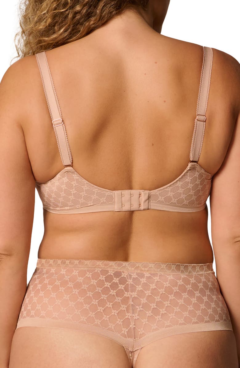 Simone Perele Plume Embroidered Molded Underwire Bra, Alternate, color, Peau Rose