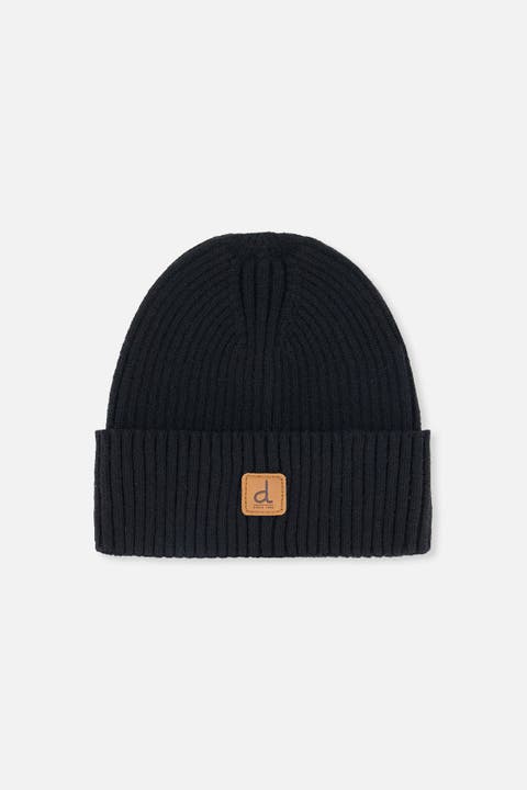 Ribbed Folded Cuff Logo Hat