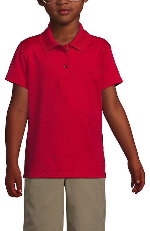 School Uniform Girls Short Sleeve Feminine Fit Rapid Dry Polo Shirt