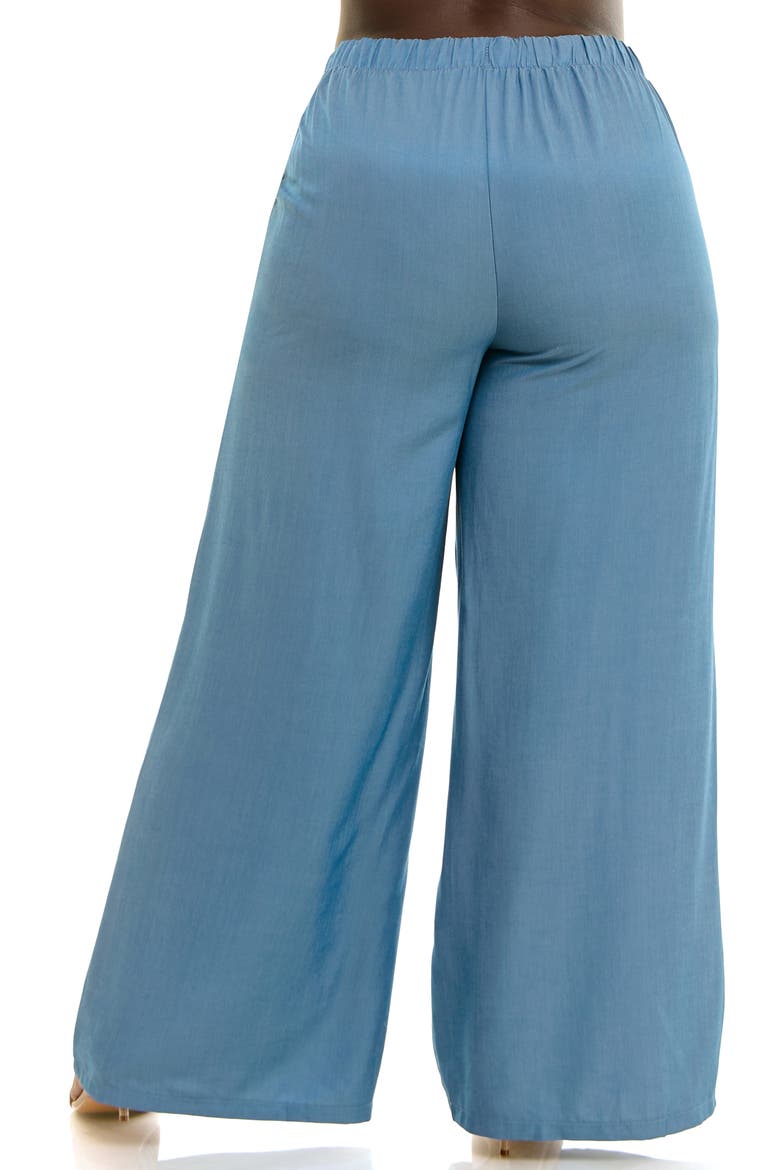 Full Wide Leg Pants, Alternate, color, MID BLUE
