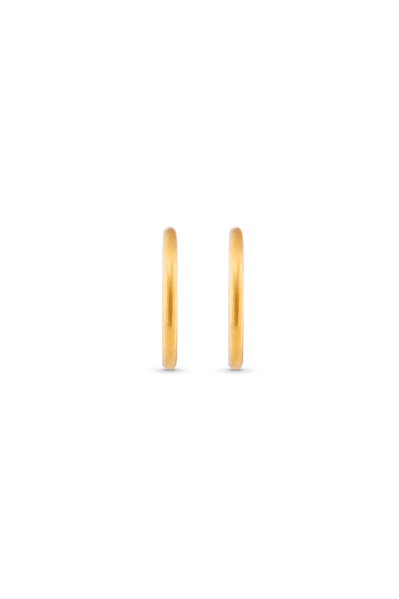 Mini Hoop Earrings, Alternate, color, Gold