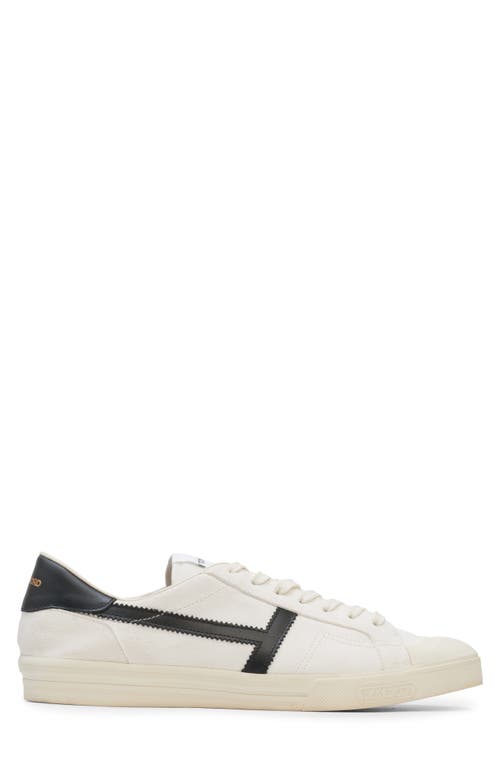 Tom Ford Jarvis Low-top Sneakers In White/black/ivory
