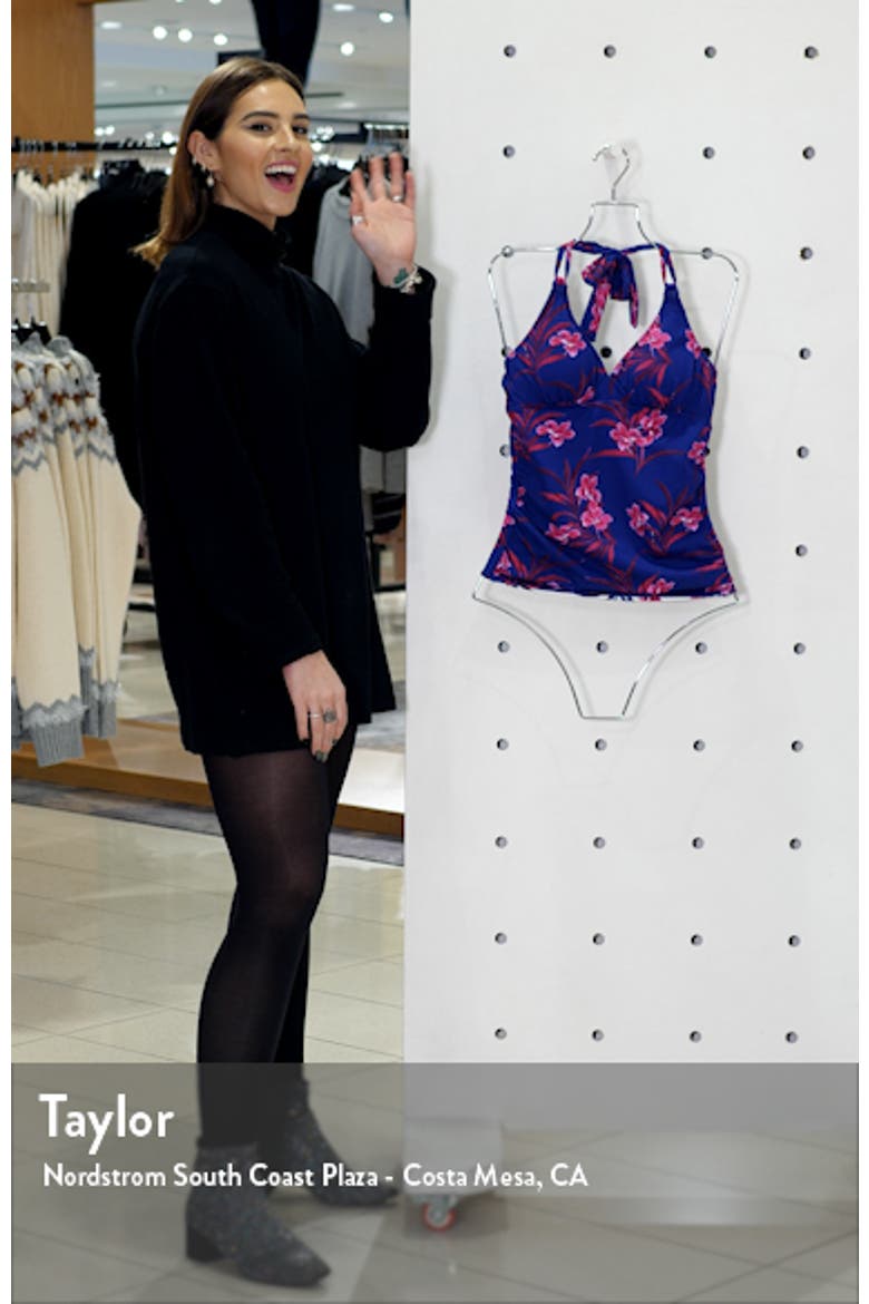 Oasis Blossoms Halter Tankini video
