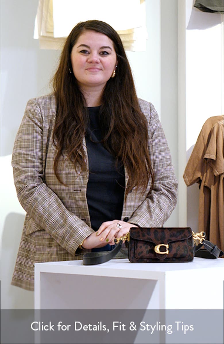 Tabby Leopard Genuine Calf Hair Shoulder Bag, sales video thumbnail