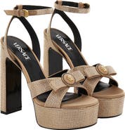 Versace Medusa Bow Platform Sandal